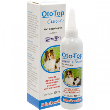 Oto Top Clean Cães e Gatos - 100 ml